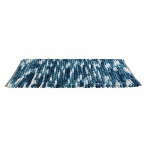 Modrá kúpeľňová predložka Wenko Smooth Blue