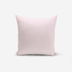 Ružová obliečka na vankúš s prímesou bavlny Minimalist Cushion Covers