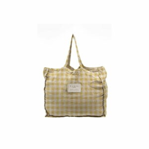 Látková taška Linen Couture Linen Bag Yellow Vichy Linen Couture
