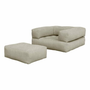 Rozkladacie kreslo s ľanovým poťahom Karup Design Cube Linen Karup Design