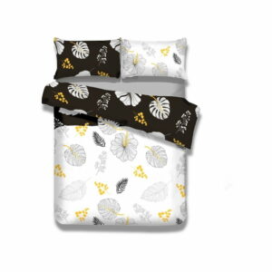 Predĺžené flanelové obliečky na dvojlôžko AmeliaHome Floral Rain