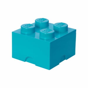 Azúrovomodrý úložný box štvorec LEGO® LEGO®