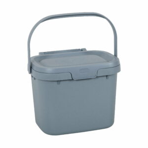 Sivá dóza s vekom z recyklovaného plastu Addis Eco Range Addis