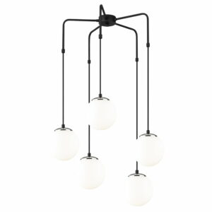Čierne kovové závesné svietidlo Opviq lights Palma Opviq lights