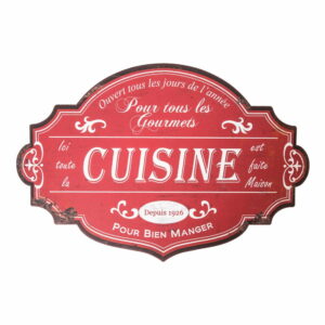 Nástenná ceduľa Antic Line Cuisine Pour Antic Line