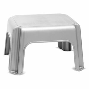 Sivá stolička Addis Step Stool Metallic Addis