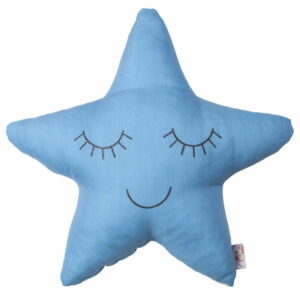 Modrý detský vankúšik s prímesou bavlny Apolena Pillow Toy Star