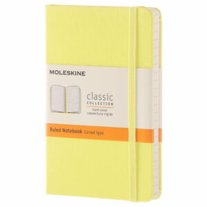 Žltý linajkový zápisník v pevnej väzbe Moleskine Daisy