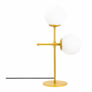 Stolová lampa v zlato-bielej farbe Opviq lights Mudoni Opviq lights