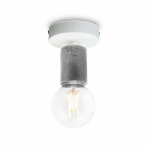 Stropné svietidlo v striebornej farbe Bulb Attack Cero Bulb Attack