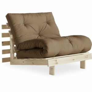 Rozkladacie kreslo s hnedým Karup Design Roots Raw/Mocca Karup Design