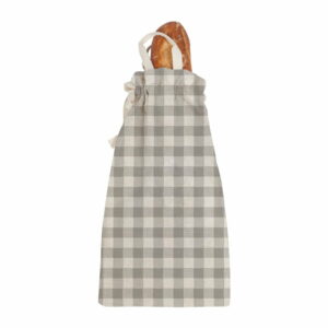 Látková taška na pečivo Linen Couture Linen Bread Bag Grey Vichy Linen Couture