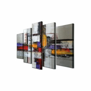 5-dielny nástenný obraz na plátne Abstract Vega