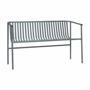 Sivá železná lavica Hübsch Bench Hübsch