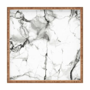 Drevený dekoratívny servírovací podnos Marble
