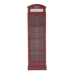 Červená železná vitrína Mauro Ferretti London Telephone Booth Mauro Ferretti