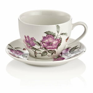 Sada 6 porcelánových šálok s tanierikom Shine Elegance Kütahya Porselen