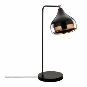 Stolová lampa v čierno-medenej farbe Opviq lights Yildo Opviq lights
