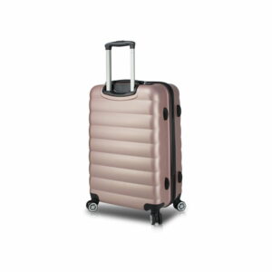 Ružový cestovný kufor na kolieskach s USB portom My Valice COLORS RESSNO Medium Suitcase Myvalice
