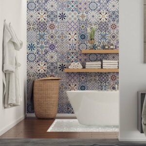 Sada 30 nástenných samolepiek Ambiance Tiles Azulejos Riviera