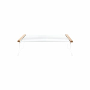 Biela nastaviteľná polička do skrine na oblečenie Compactor Extandable Shelf Rack Compactor