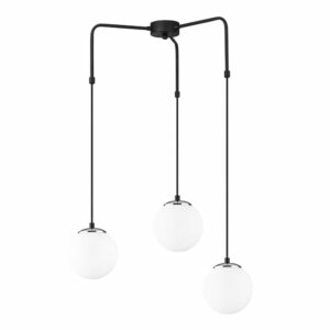 Čierne kovové závesné svietidlo Opviq lights Rodi Opviq lights