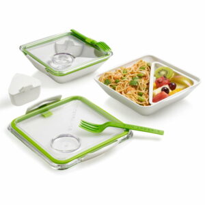 Bielo-zelený desiatový box Black Blum Apetit Black + Blum