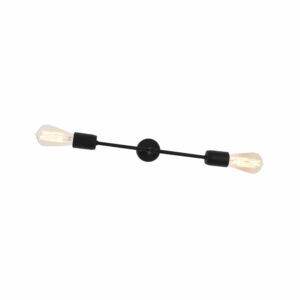 Čierna nástenná lampa na 2 žiarovky Custom Form Twigo