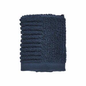 Tmavomodrý uterák zo 100% bavlny na tvár Zone Classic Dark Blue