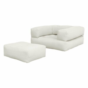 Rozkladacie kreslo so svetlobéžovým poťahom Karup Design Cube Natural Karup Design