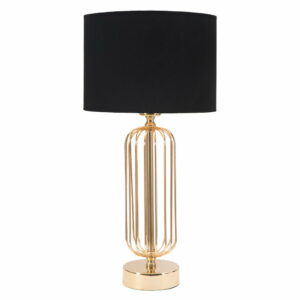 Stolová lampa v čierno-zlatej farbe Mauro Ferretti Glam Towy