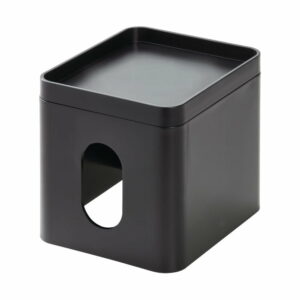 Čierny box na vreckovky iDesign Cade iDesign