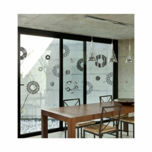 Samolepka Ambiance Grey And Black Circles Ambiance