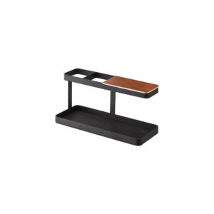 Čierny multifunkčný stojan YAMAZAKI Tower Desk Bar YAMAZAKI