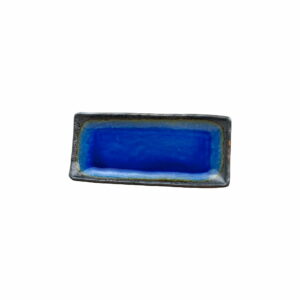 Modrý keramický servírovací tanier Mij Cobalt