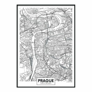 Plagát DecoKing Map Prague