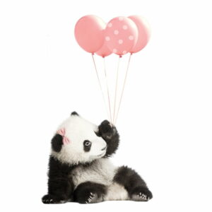 Nástenná samolepka Dekornik Pink Panda
