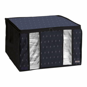 Čierny vakuový úložný box na oblečenie Compactor Kasuri