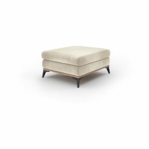 Béžový puf so zamatovým poťahom Windsor & Co Sofas Astre Windsor & Co Sofas