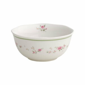 Sada 2 bielych porcelánových misiek Brandani Nonna Rossa