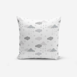 Obliečka na vankúš s prímesou bavlny Minimalist Cushion Covers Grey Clouds