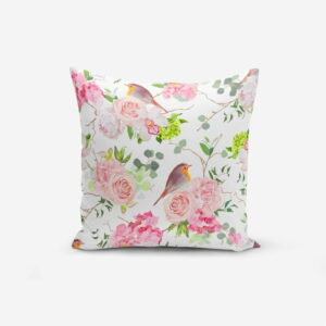 Obliečka na vankúš s prímesou bavlny Minimalist Cushion Covers Colorful Bird Duro