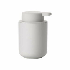 Svetlosivý dávkovač tekutého mydla z kameniny Zone Soft Grey
