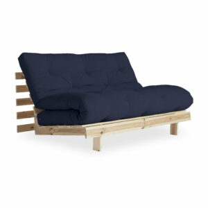 Rozkladacia pohovka s tmavomodrým poťahom Karup Design Roots Raw/Navy Karup Design