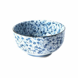 Modro-biela keramická miska na udon MIJ Daisy