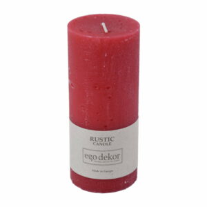 Červená sviečka Baltic Candles Rustic