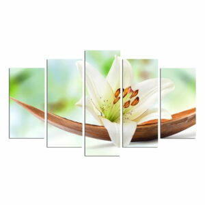 Viacdielny nástenný obraz Green Lily Fascination
