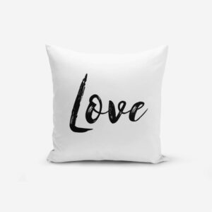 Obliečky na vaknúš s prímesou bavlny Minimalist Cushion Covers Love Writing