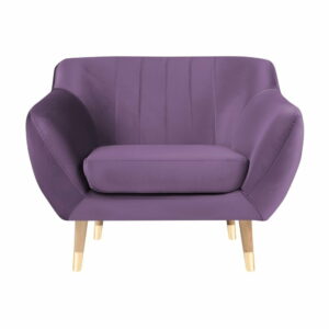 Fialové kreslo Mazzini Sofas Benito Mazzini Sofas