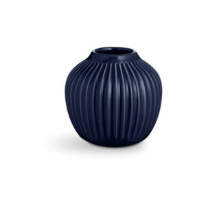 Tmavomodrá kameninová váza Kähler Design Hammershoi